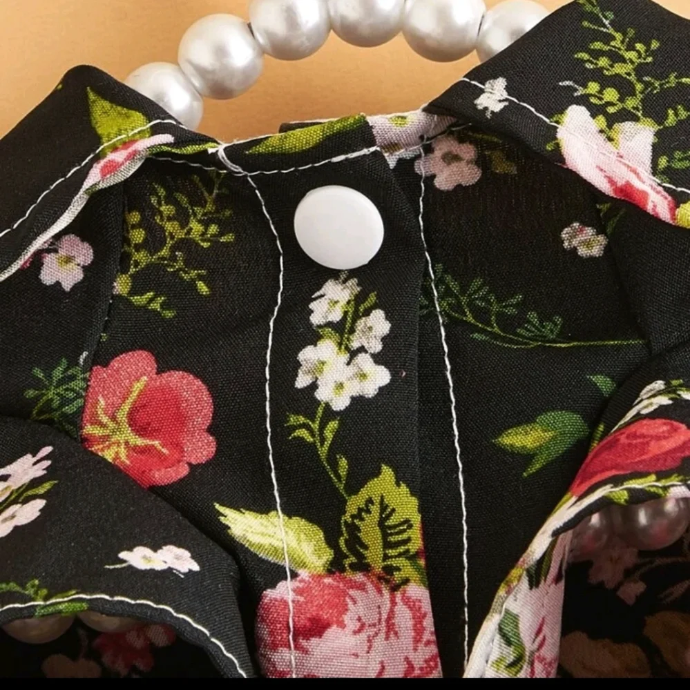 Floral pet shirt size small